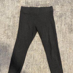 HUE Wide Waistband Leggings Size S Dark Gray